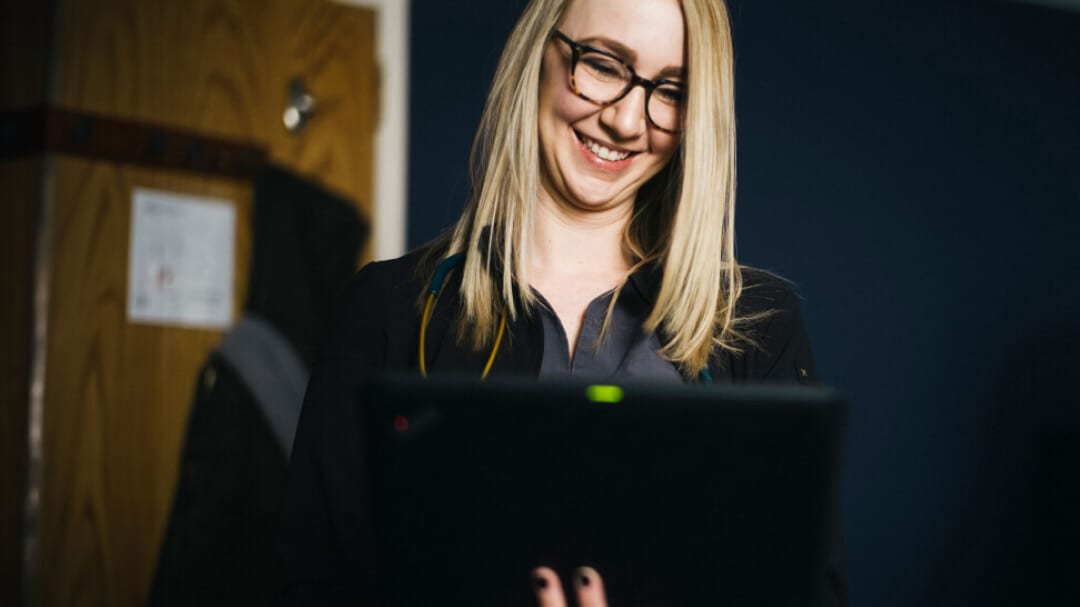 Healthcare professionals using technology to reduce administrative workload